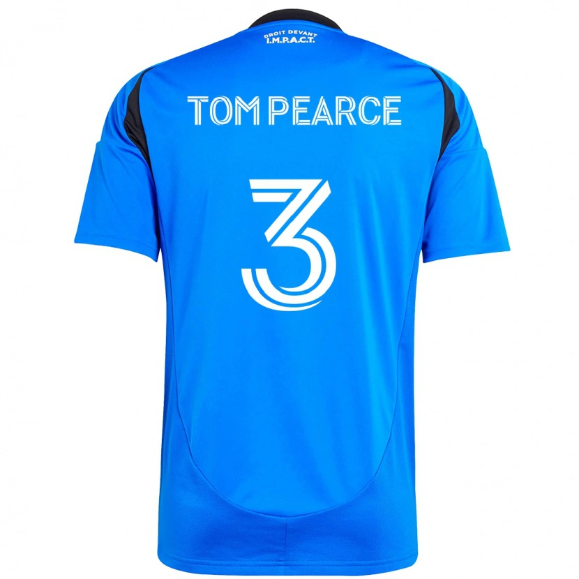 Danxen Kinder Tom Pearce #3 Dunkelblau Schwarz Heimtrikot Trikot 2025/26 T-Shirt