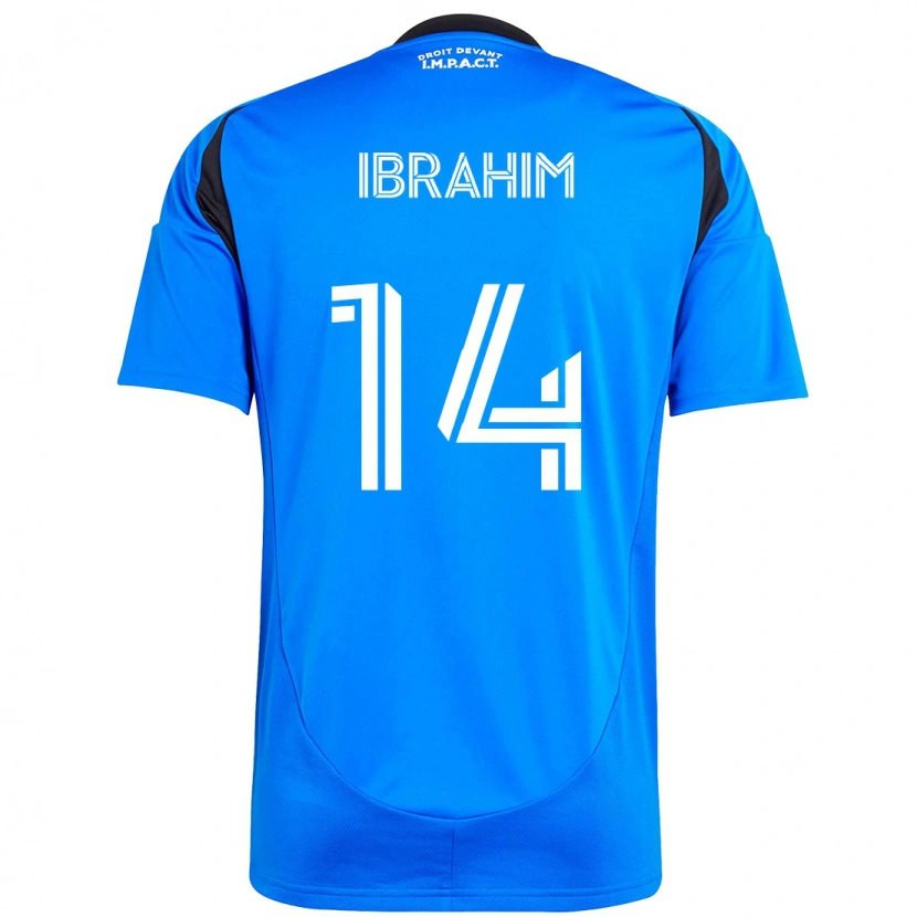 Danxen Kinder Sunusi Ibrahim #14 Dunkelblau Schwarz Heimtrikot Trikot 2025/26 T-Shirt