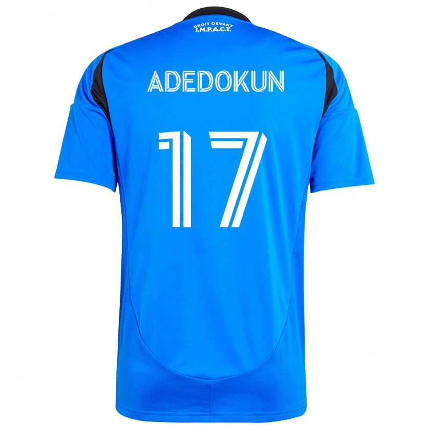 Danxen Kinder Michael Adedokun #17 Dunkelblau Schwarz Heimtrikot Trikot 2025/26 T-Shirt