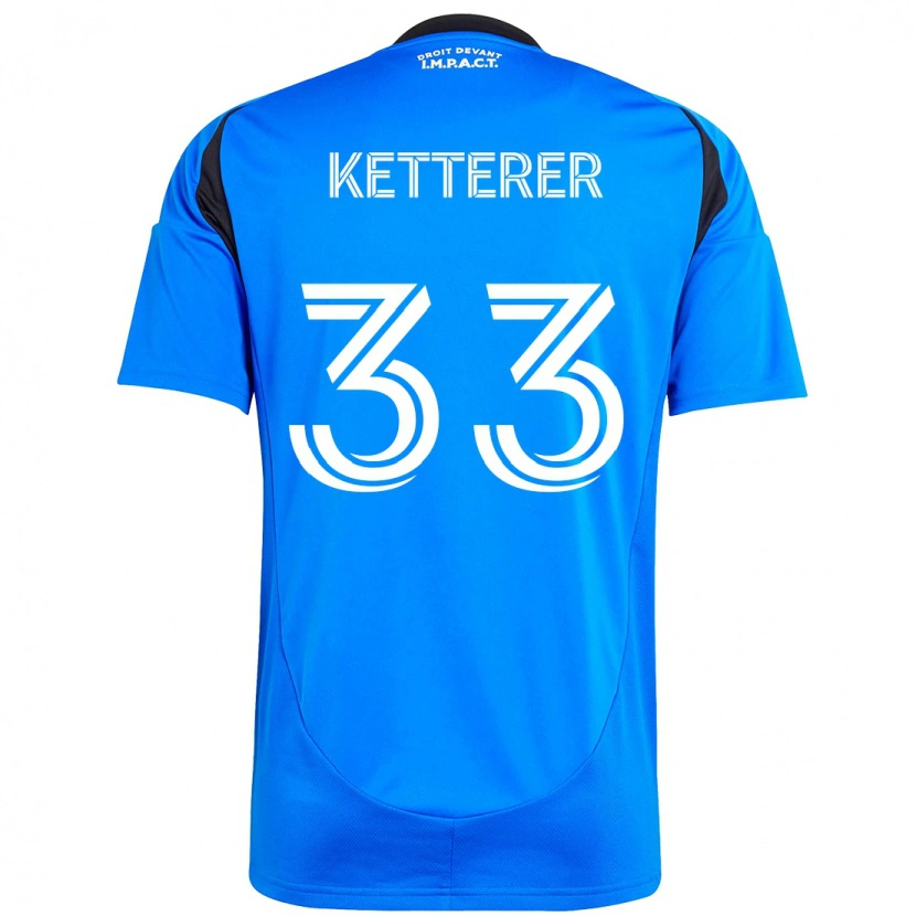 Danxen Kinder Logan Ketterer #33 Dunkelblau Schwarz Heimtrikot Trikot 2025/26 T-Shirt