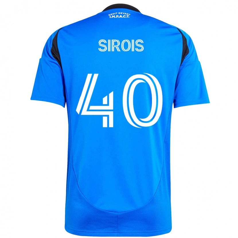 Danxen Kinder Jonathan Sirois #40 Dunkelblau Schwarz Heimtrikot Trikot 2025/26 T-Shirt