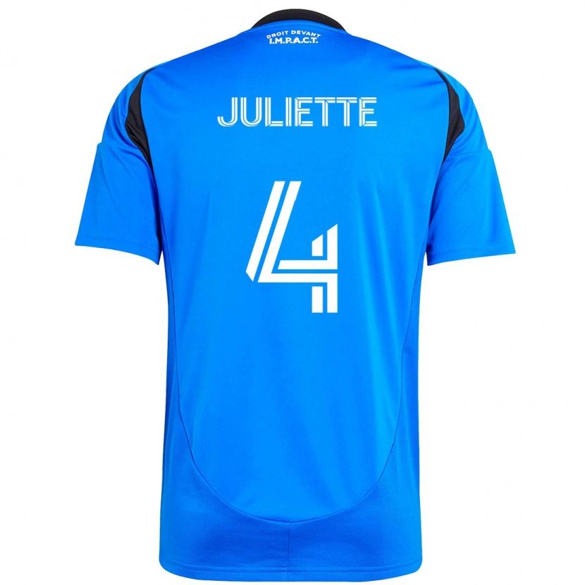 Danxen Kinder Perreault Juliette #4 Dunkelblau Schwarz Heimtrikot Trikot 2025/26 T-Shirt