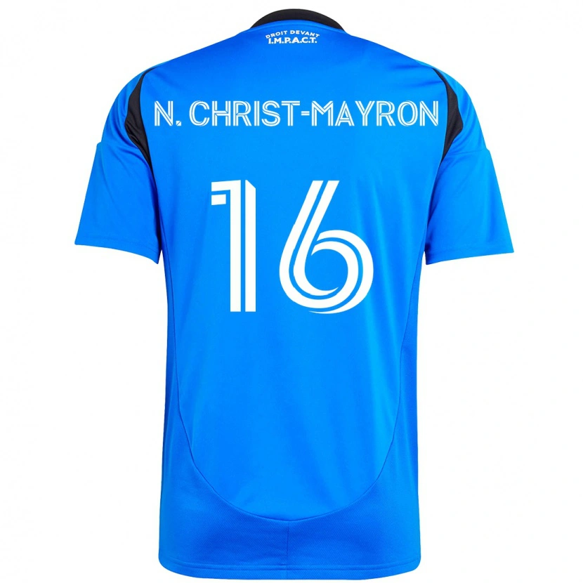 Danxen Kinder Brou Aya N'ta Christ-Mayron #16 Dunkelblau Schwarz Heimtrikot Trikot 2025/26 T-Shirt