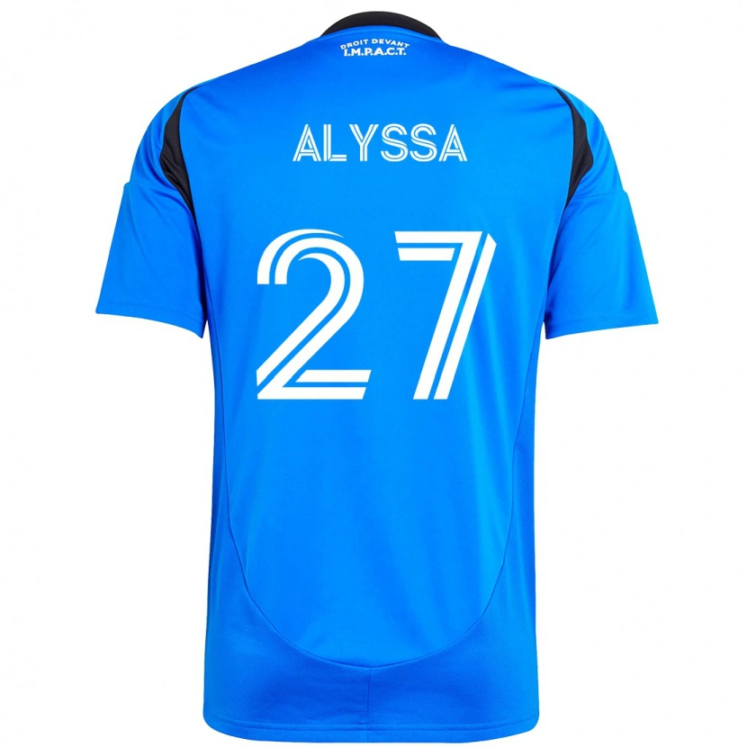 Danxen Kinder Garreaud Alyssa #27 Dunkelblau Schwarz Heimtrikot Trikot 2025/26 T-Shirt