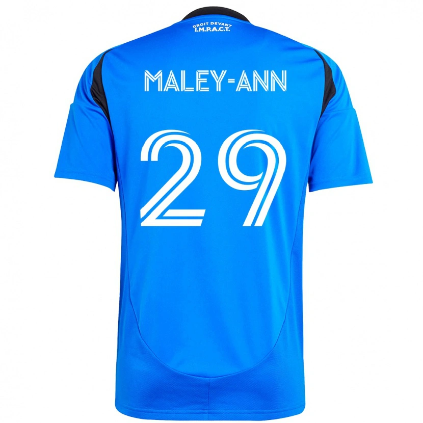 Danxen Kinder Caron Maley-Ann #29 Dunkelblau Schwarz Heimtrikot Trikot 2025/26 T-Shirt