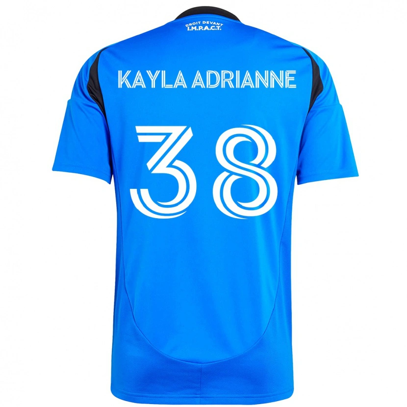 Danxen Kinder Kamdem Kayla Adrianne #38 Dunkelblau Schwarz Heimtrikot Trikot 2025/26 T-Shirt