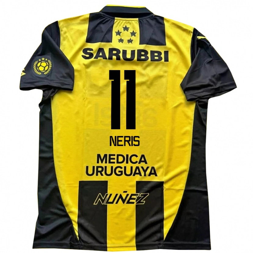 Danxen Kinder José Neris #11 Gelb Schwarz Heimtrikot Trikot 2025/26 T-Shirt