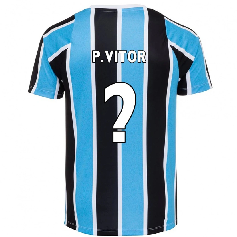 Danxen Kinder Pedro Vitor #0 Blau Schwarz Weiß Heimtrikot Trikot 2025/26 T-Shirt