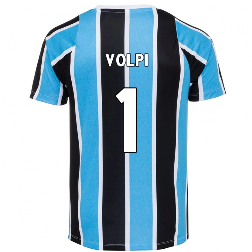 Danxen Kinder Tiago Volpi #1 Blau Schwarz Weiß Heimtrikot Trikot 2025/26 T-Shirt