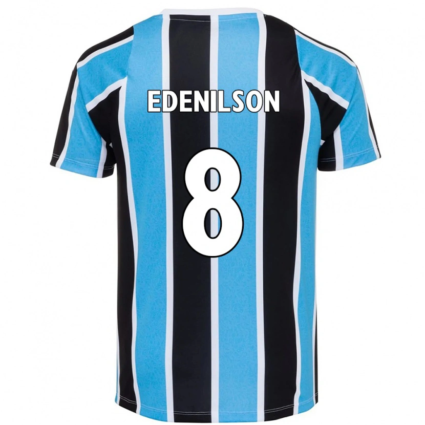 Danxen Kinder Edenilson #8 Blau Schwarz Weiß Heimtrikot Trikot 2025/26 T-Shirt
