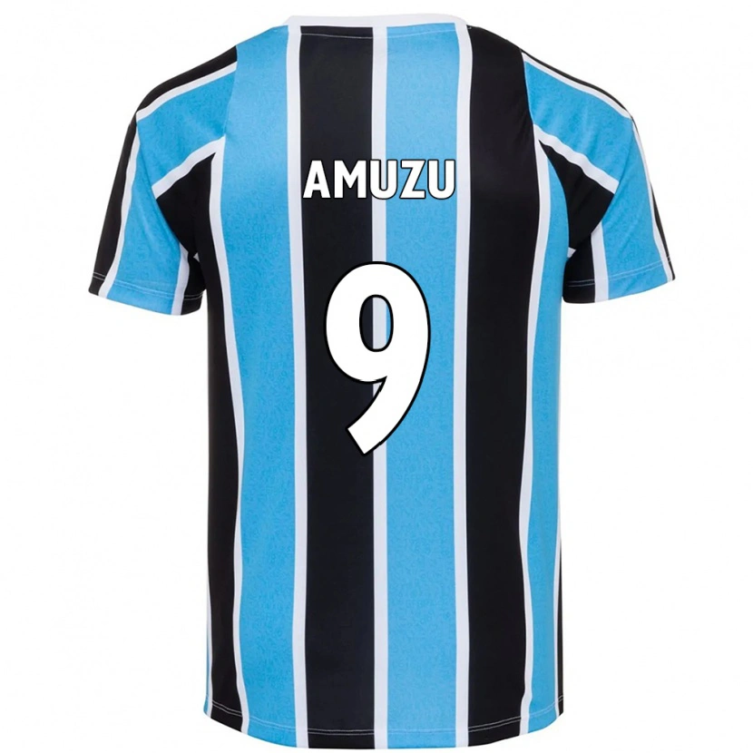 Danxen Kinder Francis Amuzu #9 Blau Schwarz Weiß Heimtrikot Trikot 2025/26 T-Shirt
