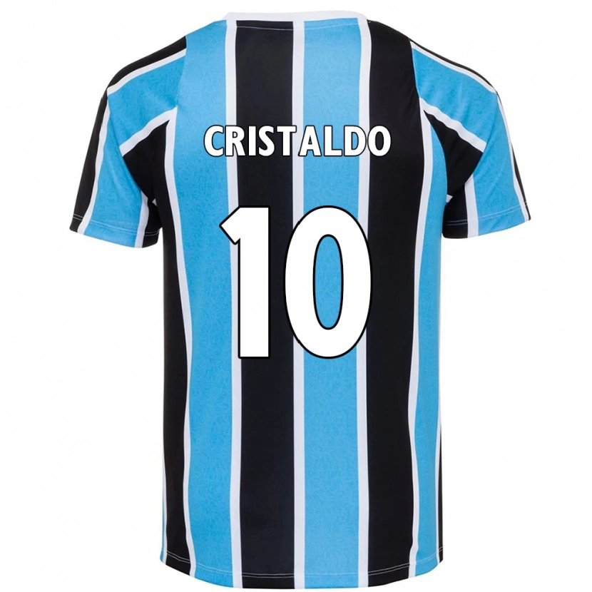 Danxen Kinder Franco Cristaldo #10 Blau Schwarz Weiß Heimtrikot Trikot 2025/26 T-Shirt