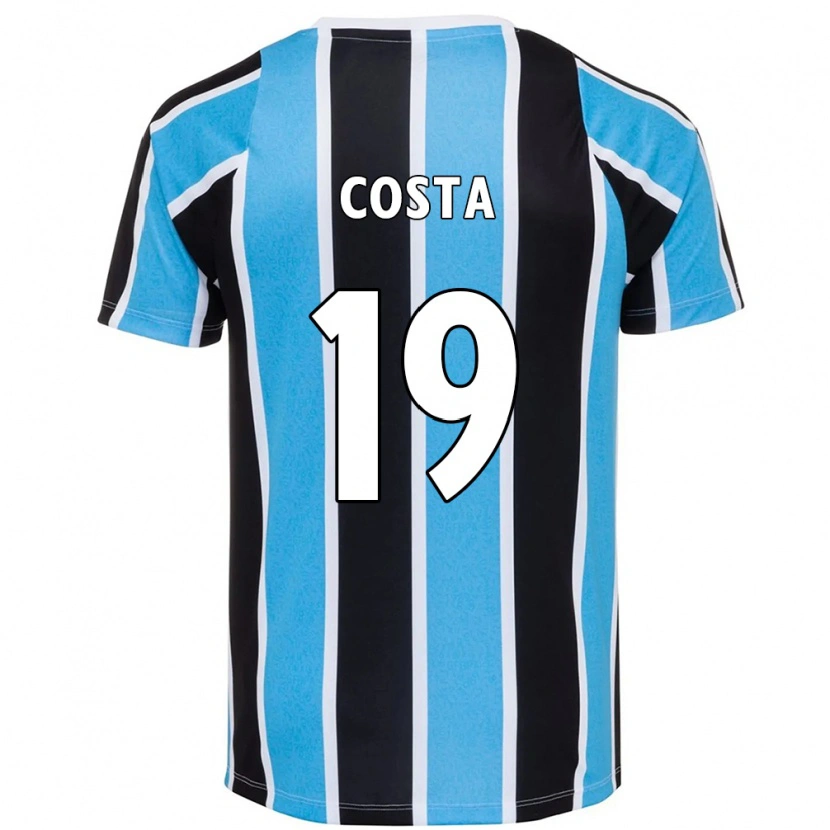 Danxen Kinder Diego Costa #19 Blau Schwarz Weiß Heimtrikot Trikot 2025/26 T-Shirt