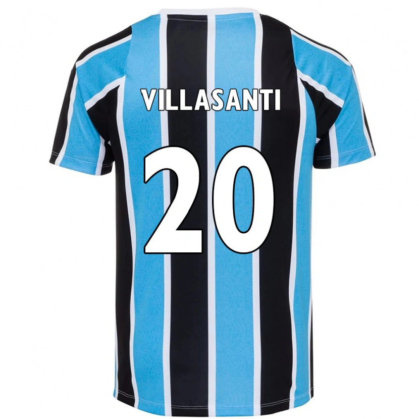 Danxen Kinder Mathías Villasanti #20 Blau Schwarz Weiß Heimtrikot Trikot 2025/26 T-Shirt