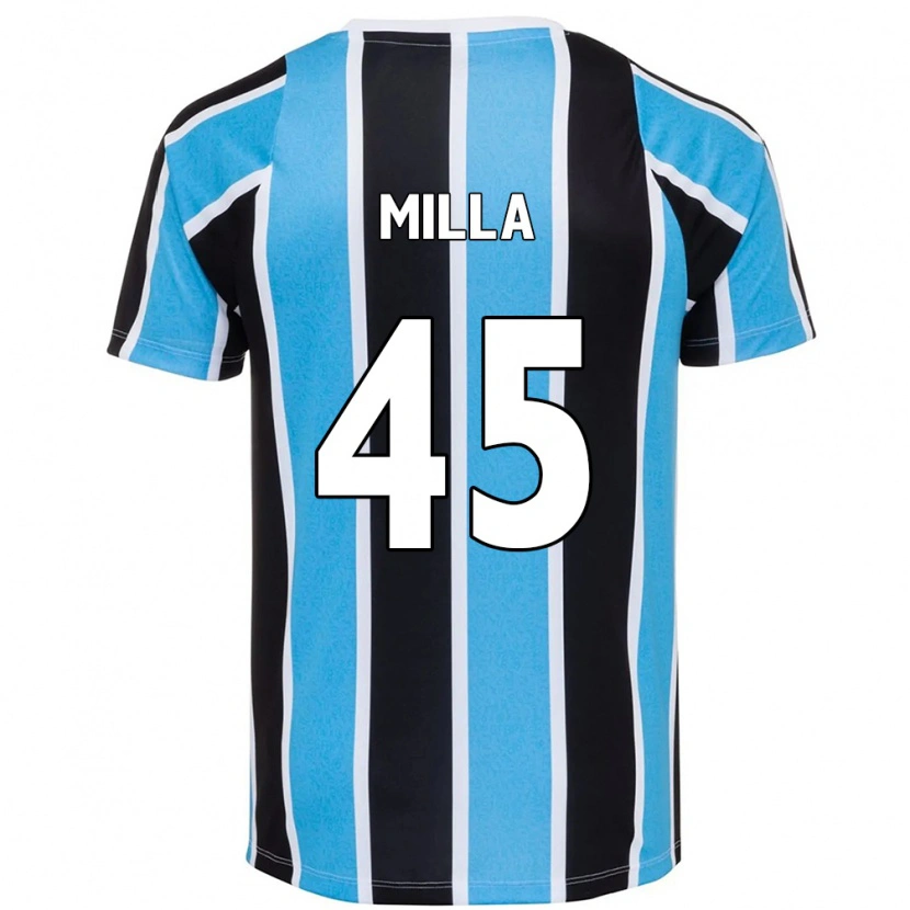 Danxen Kinder Lucas Milla #45 Blau Schwarz Weiß Heimtrikot Trikot 2025/26 T-Shirt