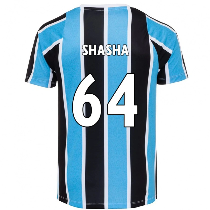 Danxen Kinder Shashá #64 Blau Schwarz Weiß Heimtrikot Trikot 2025/26 T-Shirt