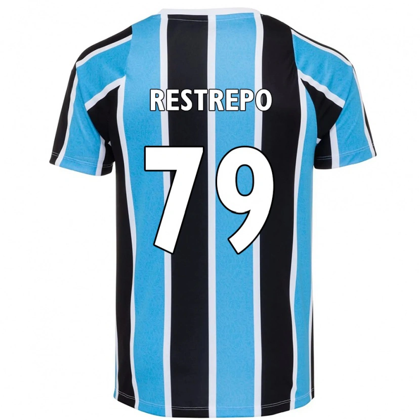 Danxen Kinder Kelly Restrepo #79 Blau Schwarz Weiß Heimtrikot Trikot 2025/26 T-Shirt