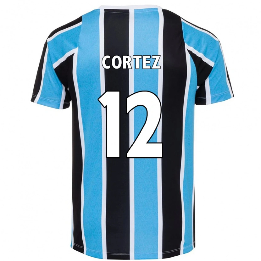 Danxen Kinder Bruno Cortez #12 Blau Schwarz Weiß Heimtrikot Trikot 2025/26 T-Shirt