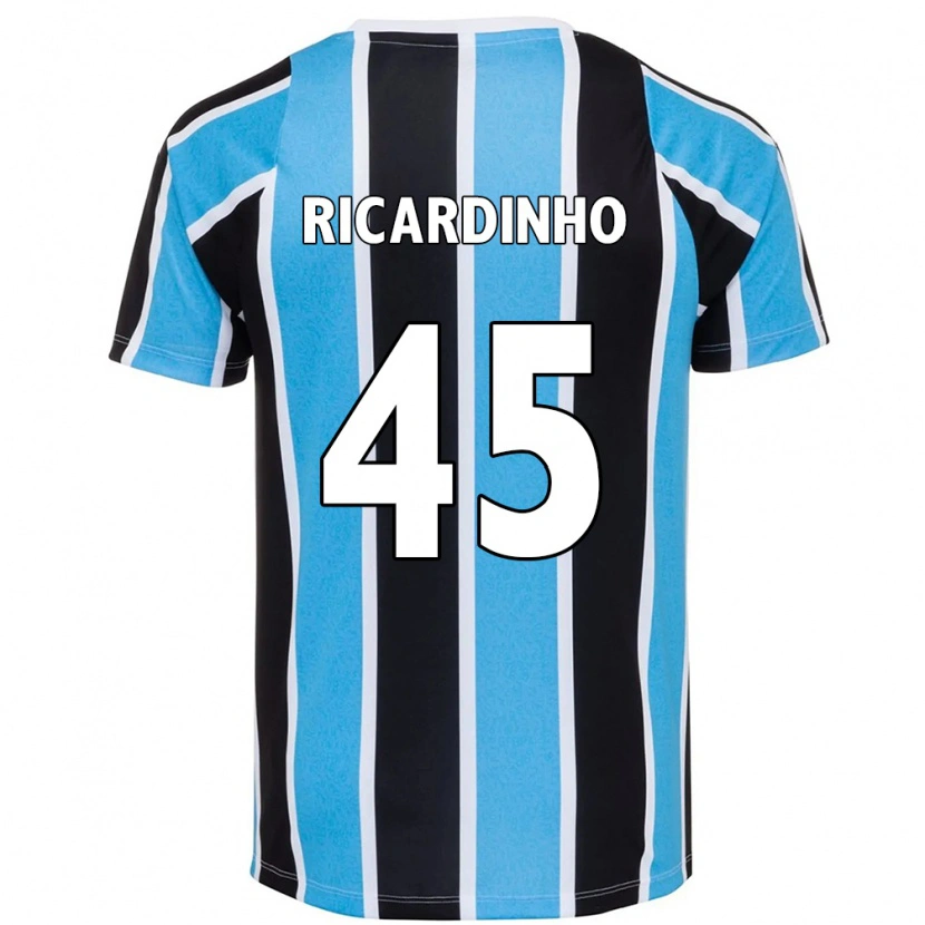 Danxen Kinder Ricardinho #45 Blau Schwarz Weiß Heimtrikot Trikot 2025/26 T-Shirt