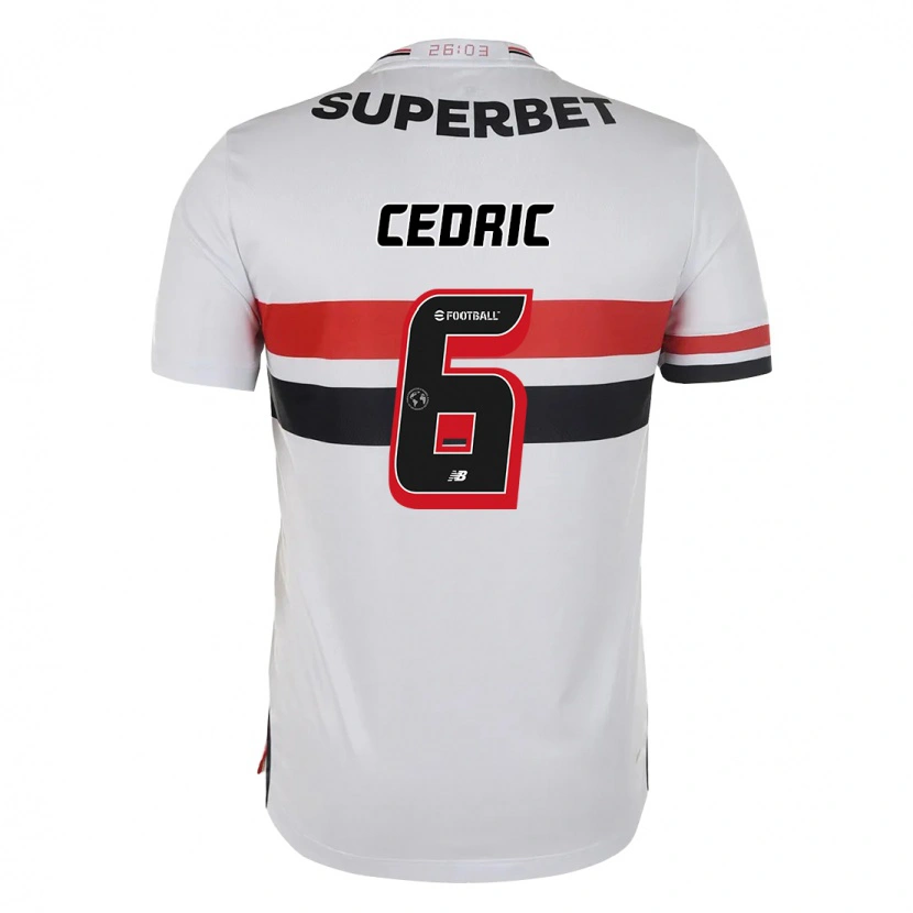 Danxen Kinder Cédric Soares #6 Rot Schwarz Weiß Heimtrikot Trikot 2025/26 T-Shirt