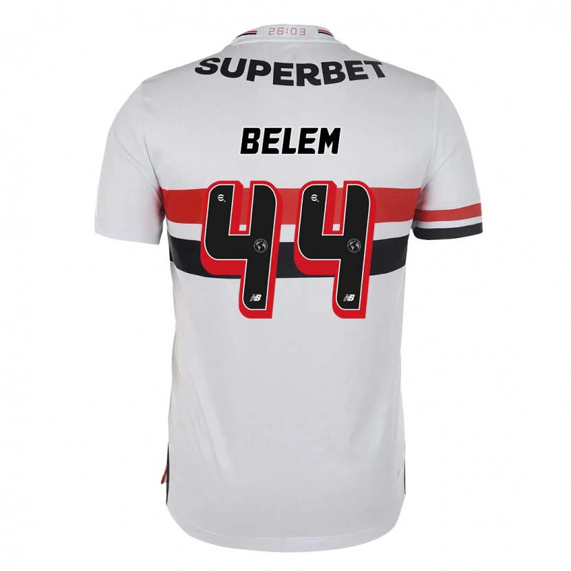 Danxen Kinder Matheus Belém #44 Rot Schwarz Weiß Heimtrikot Trikot 2025/26 T-Shirt