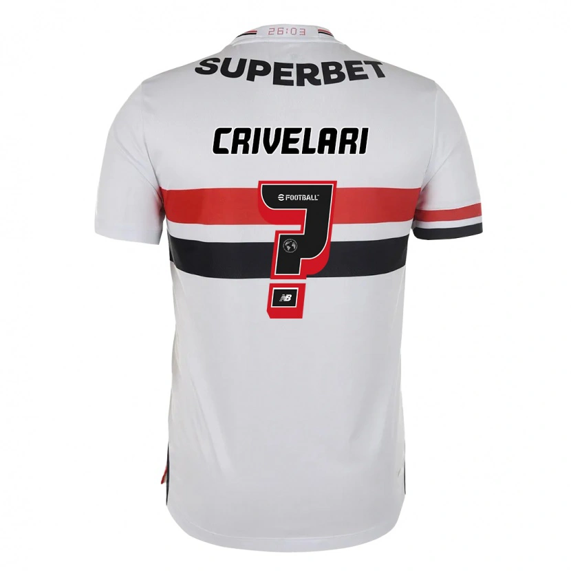Danxen Kinder Giovanna Crivelari #0 Rot Schwarz Weiß Heimtrikot Trikot 2025/26 T-Shirt