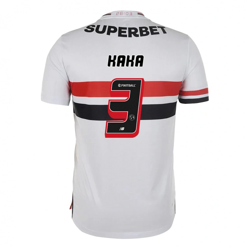 Danxen Kinder Kaká #3 Rot Schwarz Weiß Heimtrikot Trikot 2025/26 T-Shirt