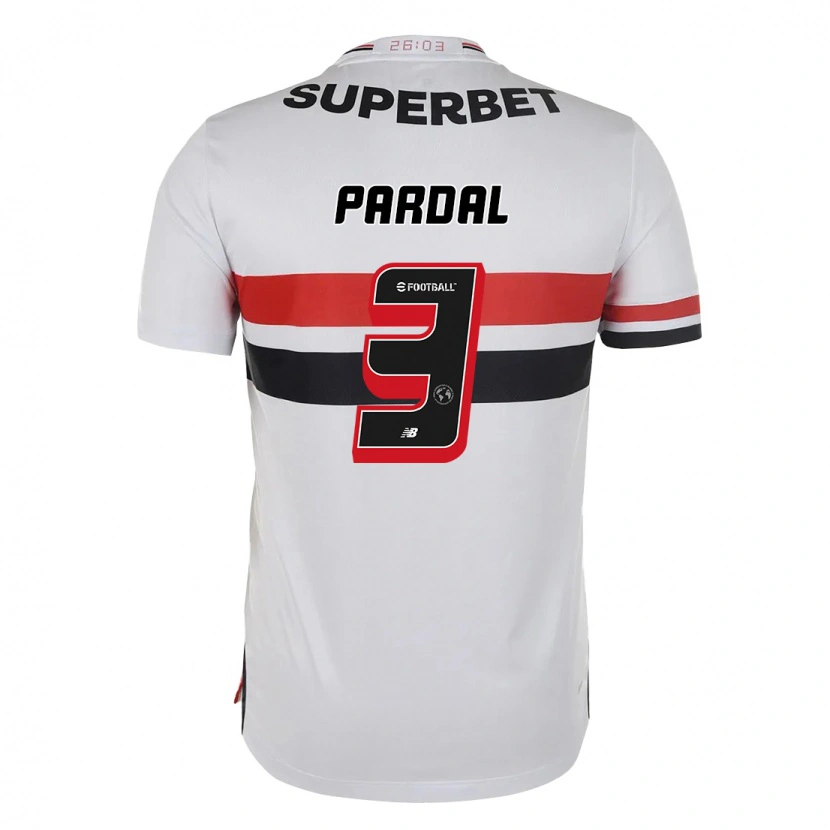 Danxen Kinder Pardal #3 Rot Schwarz Weiß Heimtrikot Trikot 2025/26 T-Shirt