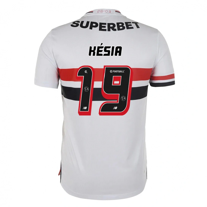Danxen Kinder Késia #19 Rot Schwarz Weiß Heimtrikot Trikot 2025/26 T-Shirt