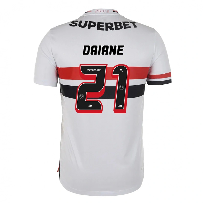 Danxen Kinder Daiane #21 Rot Schwarz Weiß Heimtrikot Trikot 2025/26 T-Shirt