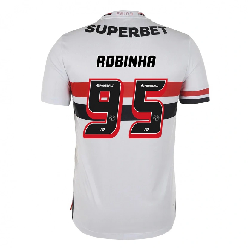 Danxen Kinder Robinha #95 Rot Schwarz Weiß Heimtrikot Trikot 2025/26 T-Shirt