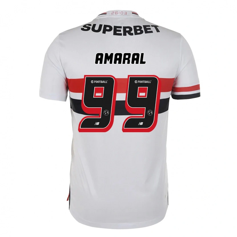 Danxen Kinder Vitória Amaral #99 Rot Schwarz Weiß Heimtrikot Trikot 2025/26 T-Shirt