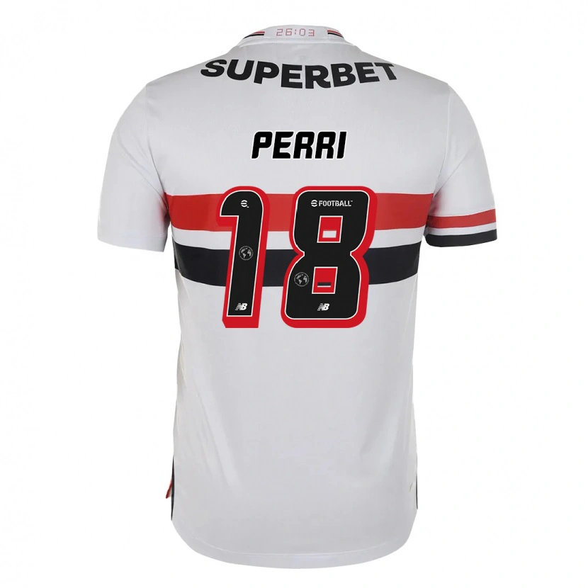 Danxen Kinder Lucas Perri #18 Rot Schwarz Weiß Heimtrikot Trikot 2025/26 T-Shirt