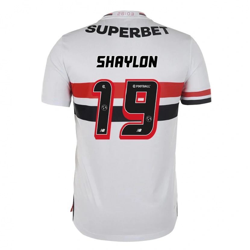 Danxen Kinder Shaylon #19 Rot Schwarz Weiß Heimtrikot Trikot 2025/26 T-Shirt