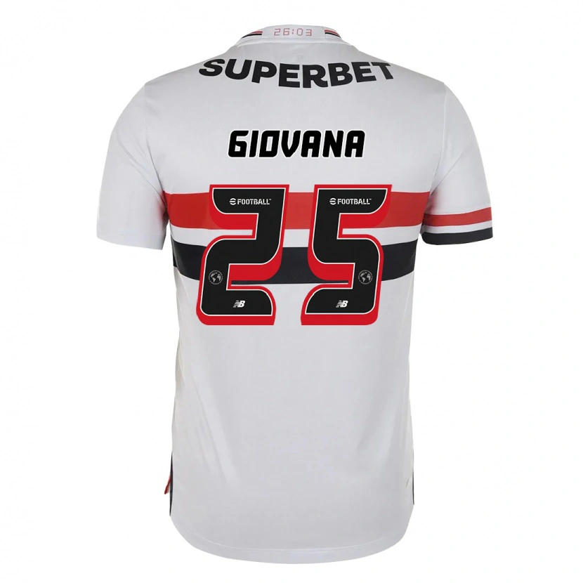 Danxen Kinder Giovana #25 Rot Schwarz Weiß Heimtrikot Trikot 2025/26 T-Shirt