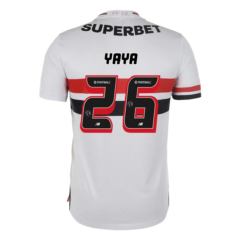 Danxen Kinder Yaya #26 Rot Schwarz Weiß Heimtrikot Trikot 2025/26 T-Shirt