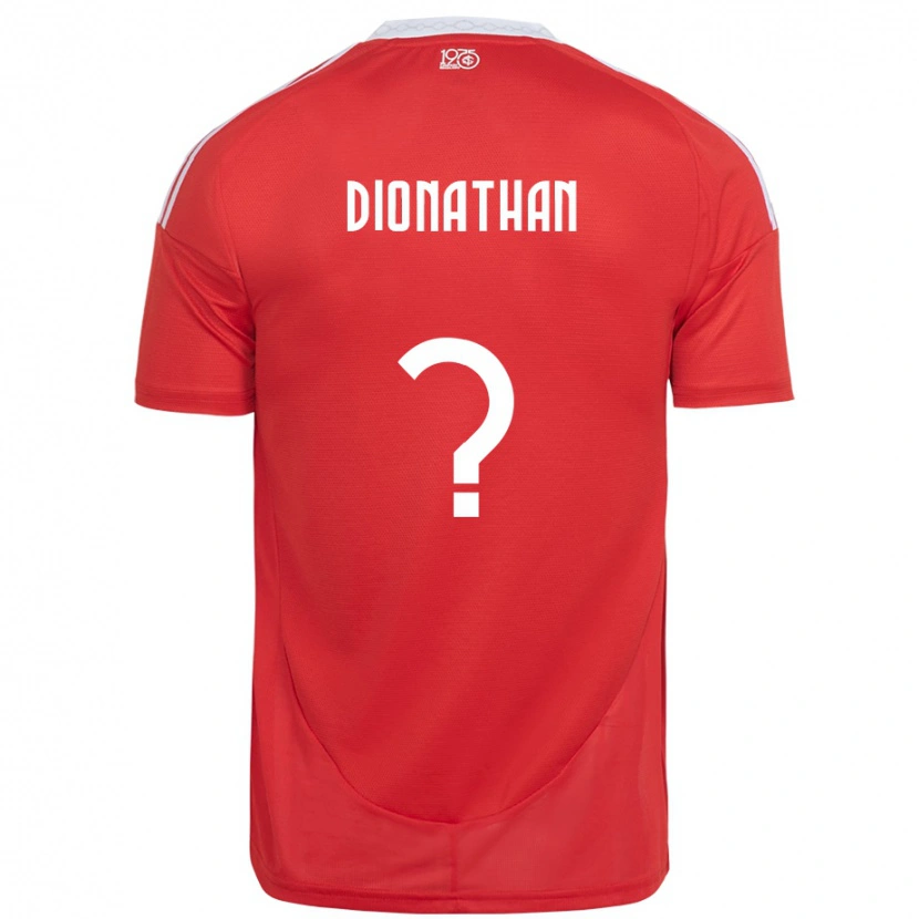 Danxen Kinder Dionathan #0 Rot Weiß Heimtrikot Trikot 2025/26 T-Shirt