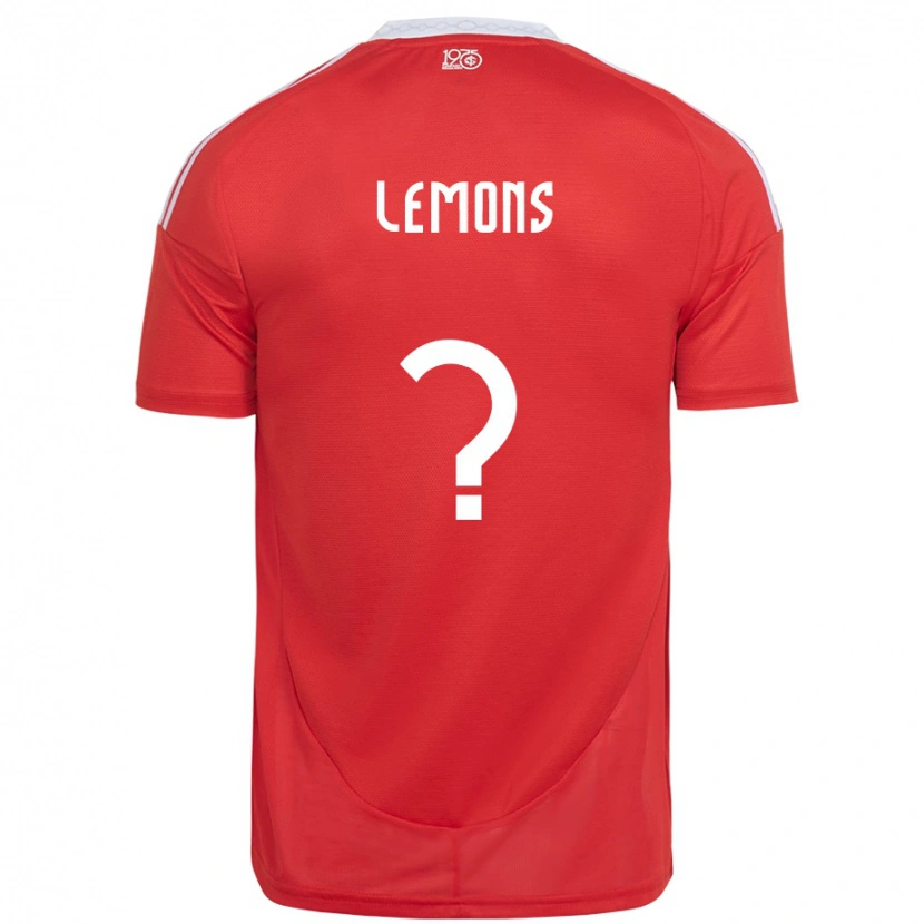 Danxen Kinder Matheus Lemons #0 Rot Weiß Heimtrikot Trikot 2025/26 T-Shirt