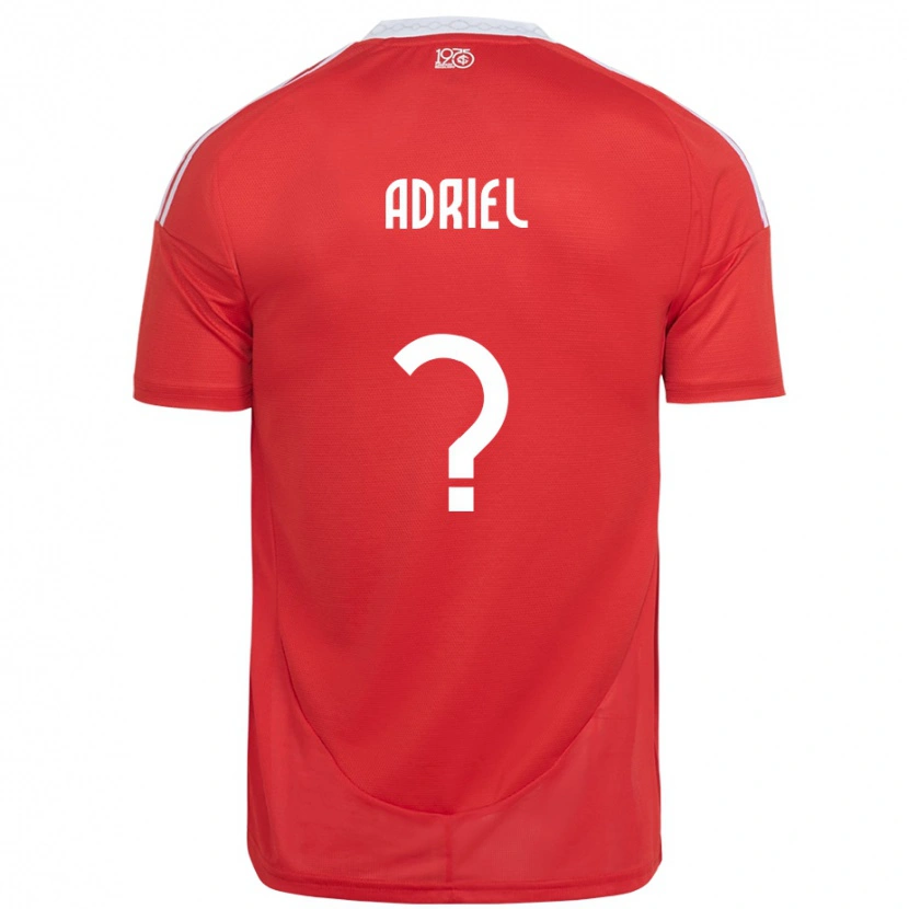 Danxen Kinder Adriel #0 Rot Weiß Heimtrikot Trikot 2025/26 T-Shirt