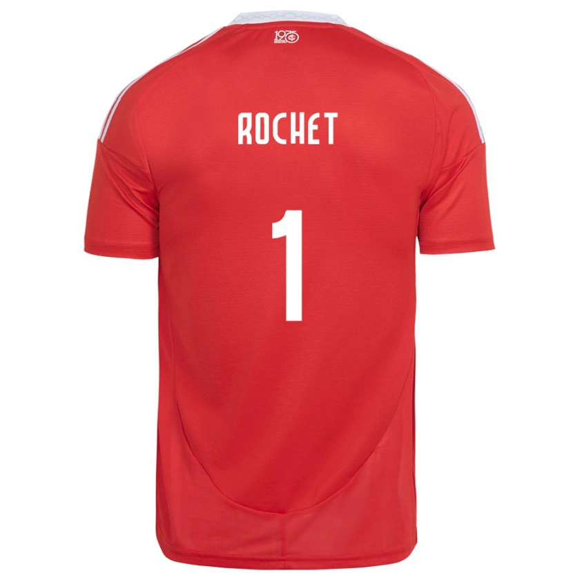 Danxen Kinder Sergio Rochet #1 Rot Weiß Heimtrikot Trikot 2025/26 T-Shirt