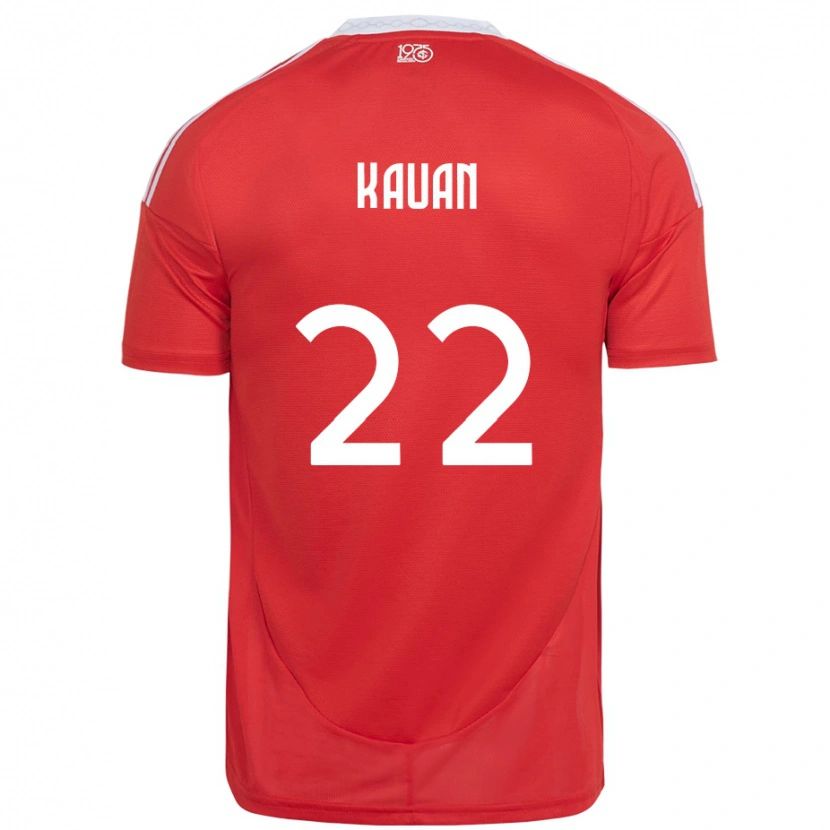 Danxen Kinder Kauan #22 Rot Weiß Heimtrikot Trikot 2025/26 T-Shirt
