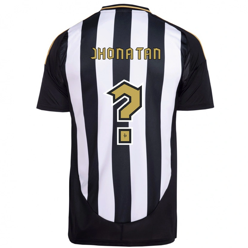 Danxen Kinder Jhonathan Bernardo #0 Weiß Schwarz Heimtrikot Trikot 2025/26 T-Shirt