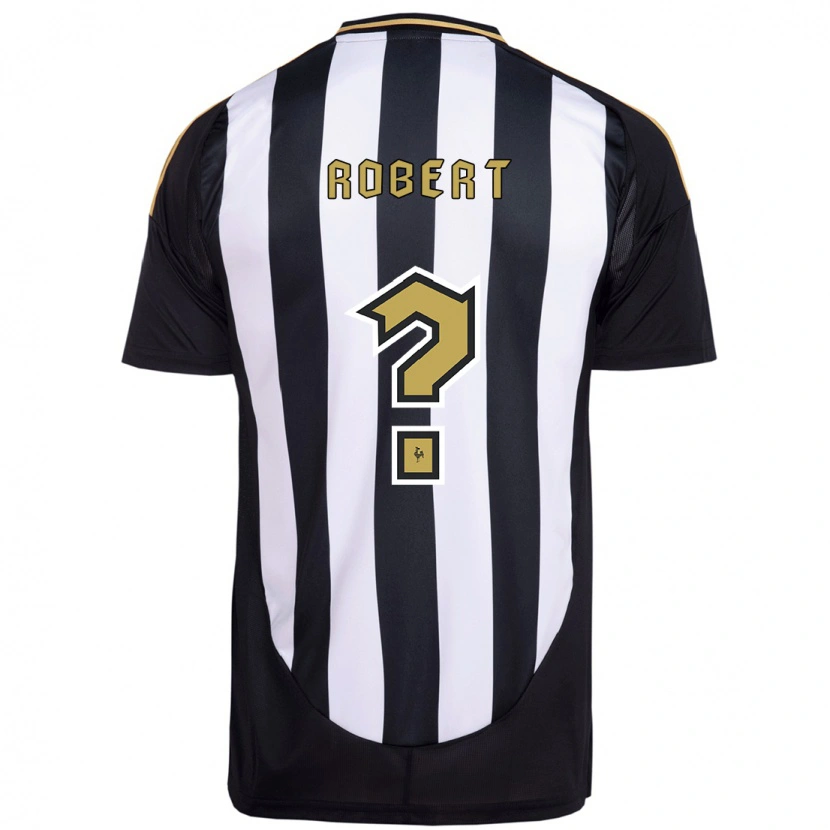 Danxen Kinder Robert Alves #0 Weiß Schwarz Heimtrikot Trikot 2025/26 T-Shirt