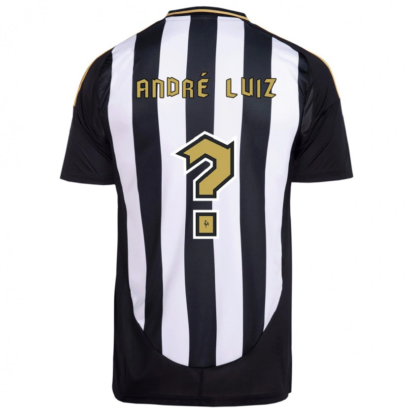Danxen Kinder André Luiz #0 Weiß Schwarz Heimtrikot Trikot 2025/26 T-Shirt
