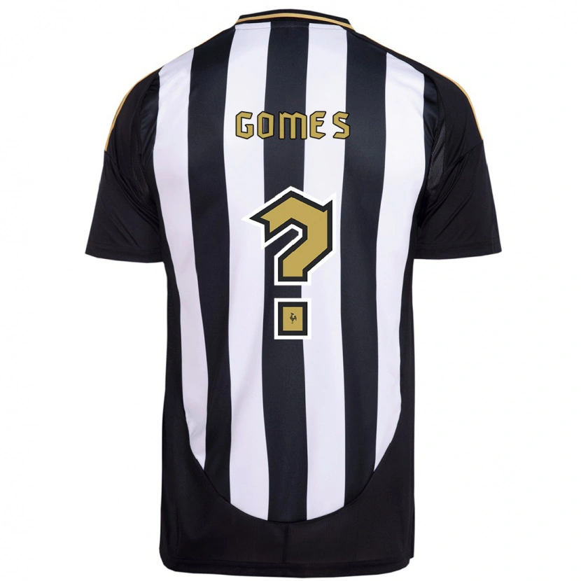 Danxen Kinder Fábio Gomes #0 Weiß Schwarz Heimtrikot Trikot 2025/26 T-Shirt
