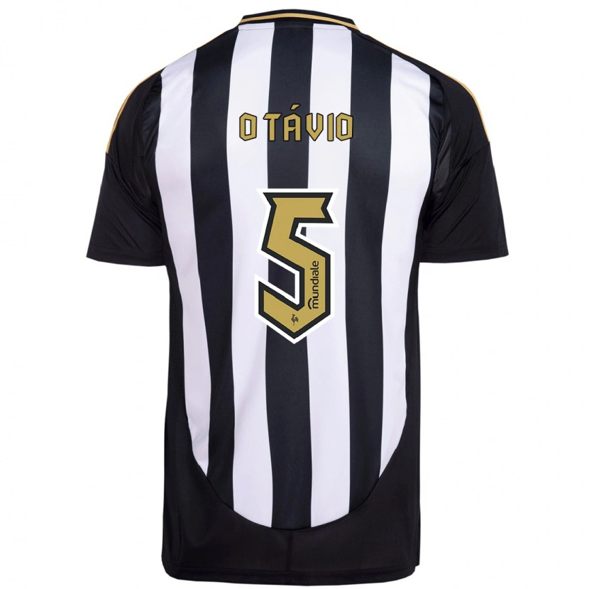 Danxen Kinder Otávio #5 Weiß Schwarz Heimtrikot Trikot 2025/26 T-Shirt
