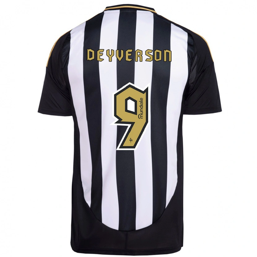 Danxen Kinder Deyverson #9 Weiß Schwarz Heimtrikot Trikot 2025/26 T-Shirt