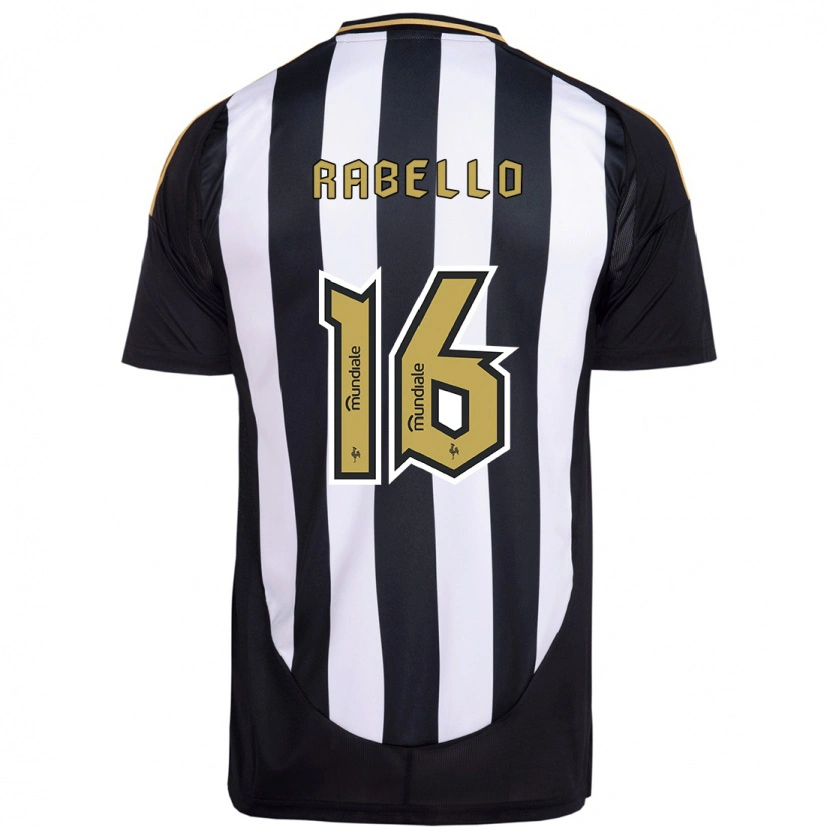Danxen Kinder Igor Rabello #16 Weiß Schwarz Heimtrikot Trikot 2025/26 T-Shirt