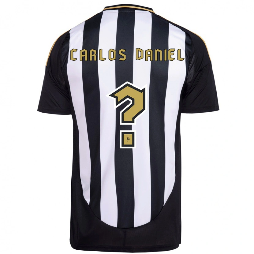 Danxen Kinder Carlos Daniel #0 Weiß Schwarz Heimtrikot Trikot 2025/26 T-Shirt