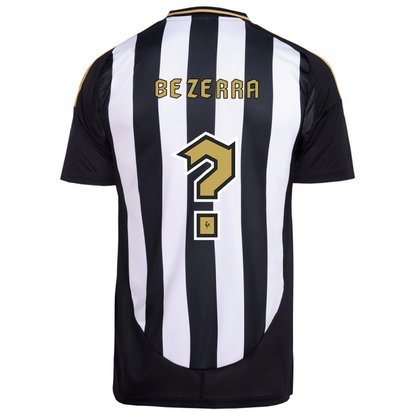 Danxen Kinder Diogo Bezerra #0 Weiß Schwarz Heimtrikot Trikot 2025/26 T-Shirt